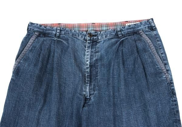 メンズ パパスPapas パイピングデニムパンツ インディゴブルー54XL