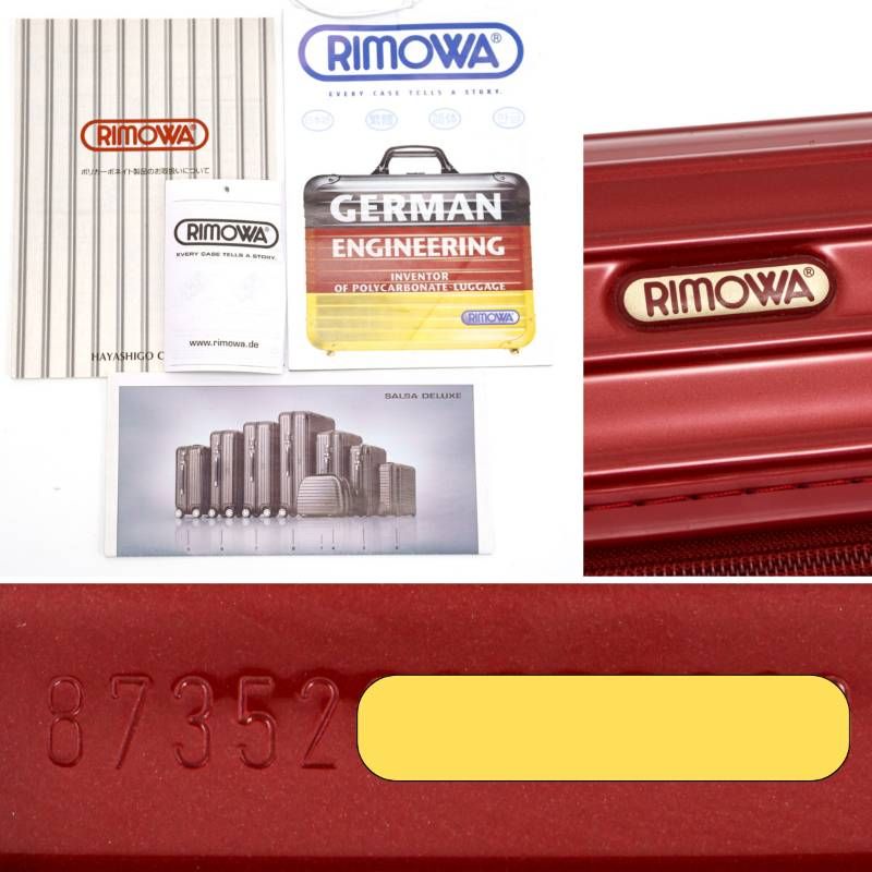 美品 RIMOWA リモワ SALSA DELUXE サルサデラックス 32L 機内持ち込み
