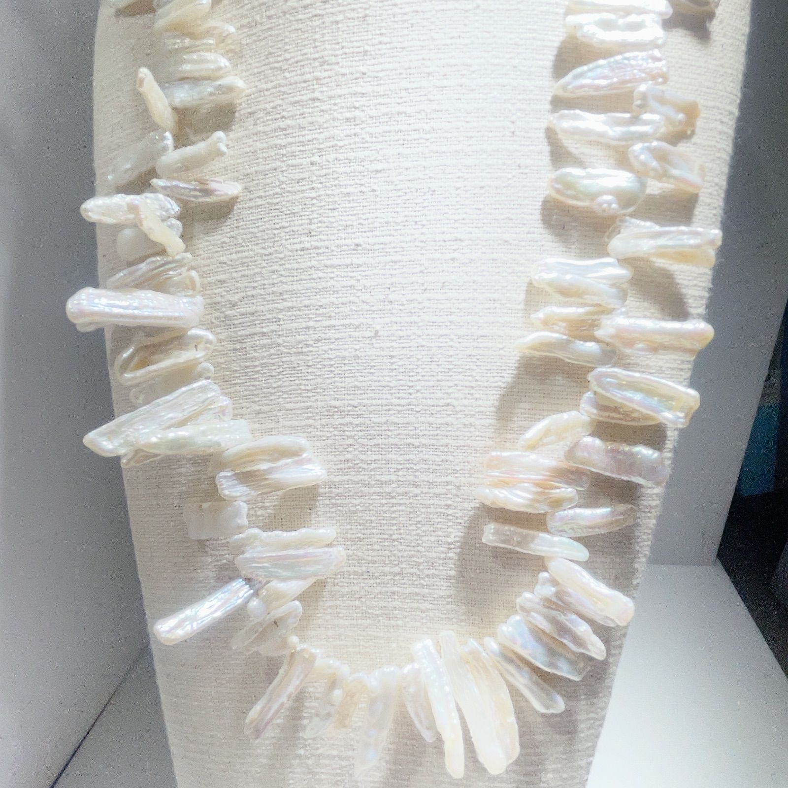 びわパールネックレス淡水パールネックレスNO 25-2496