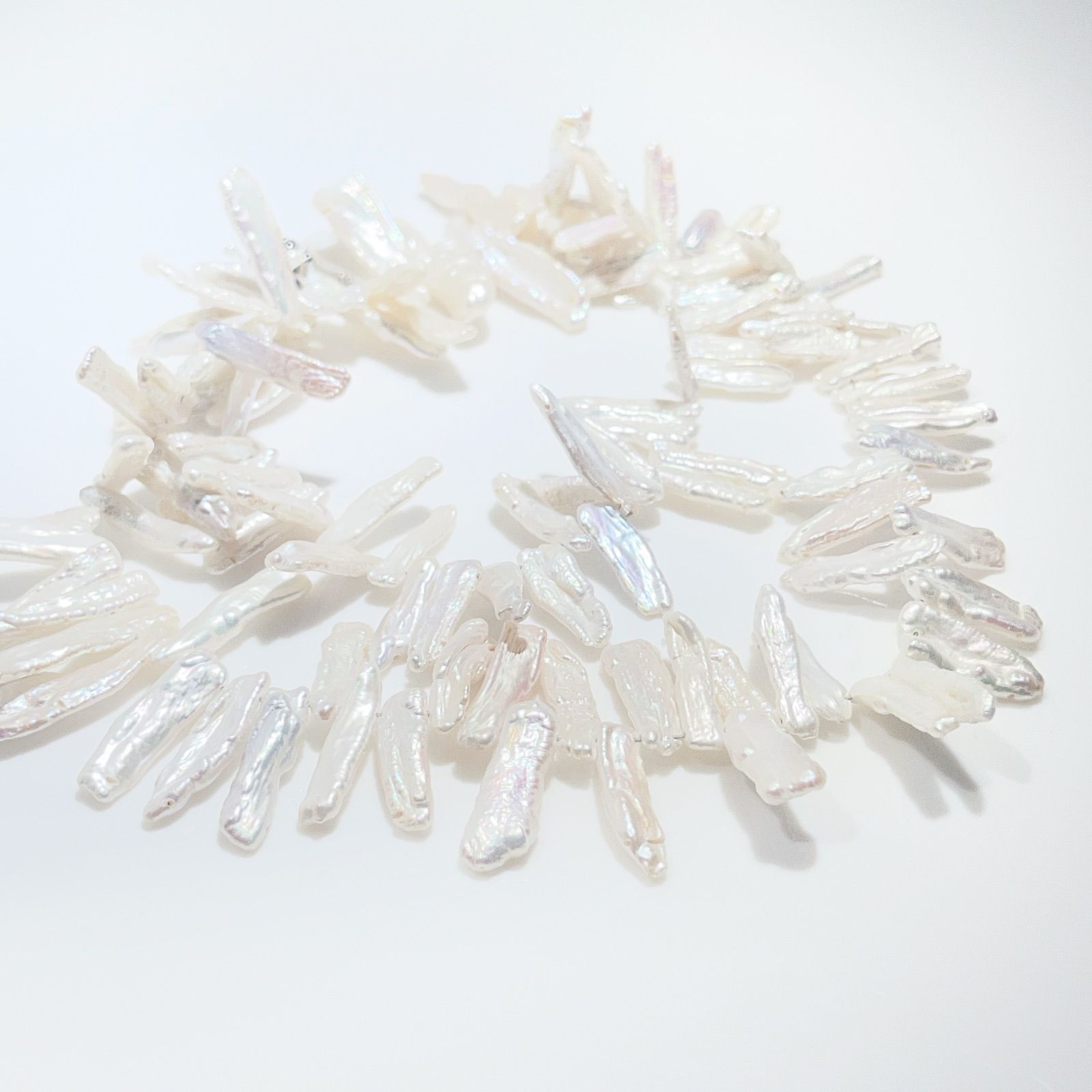  びわパールネックレス淡水パールネックレスNO 25-2496 ネックレス ペンダント アクセサリー