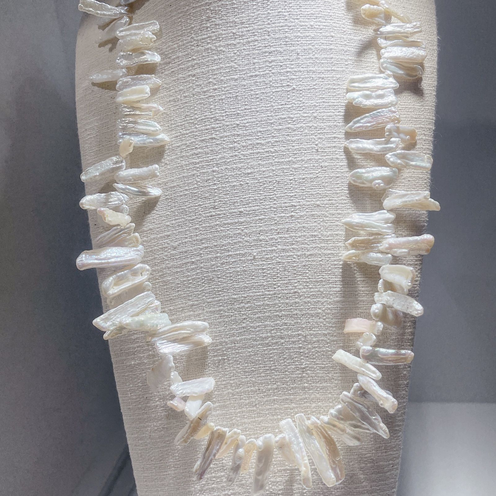 びわパールネックレス淡水パールネックレスNO 25-2496