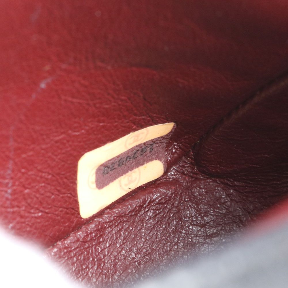 極美品 シャネル シリアルシール付 ミニ マトラッセ ラムスキン レザー