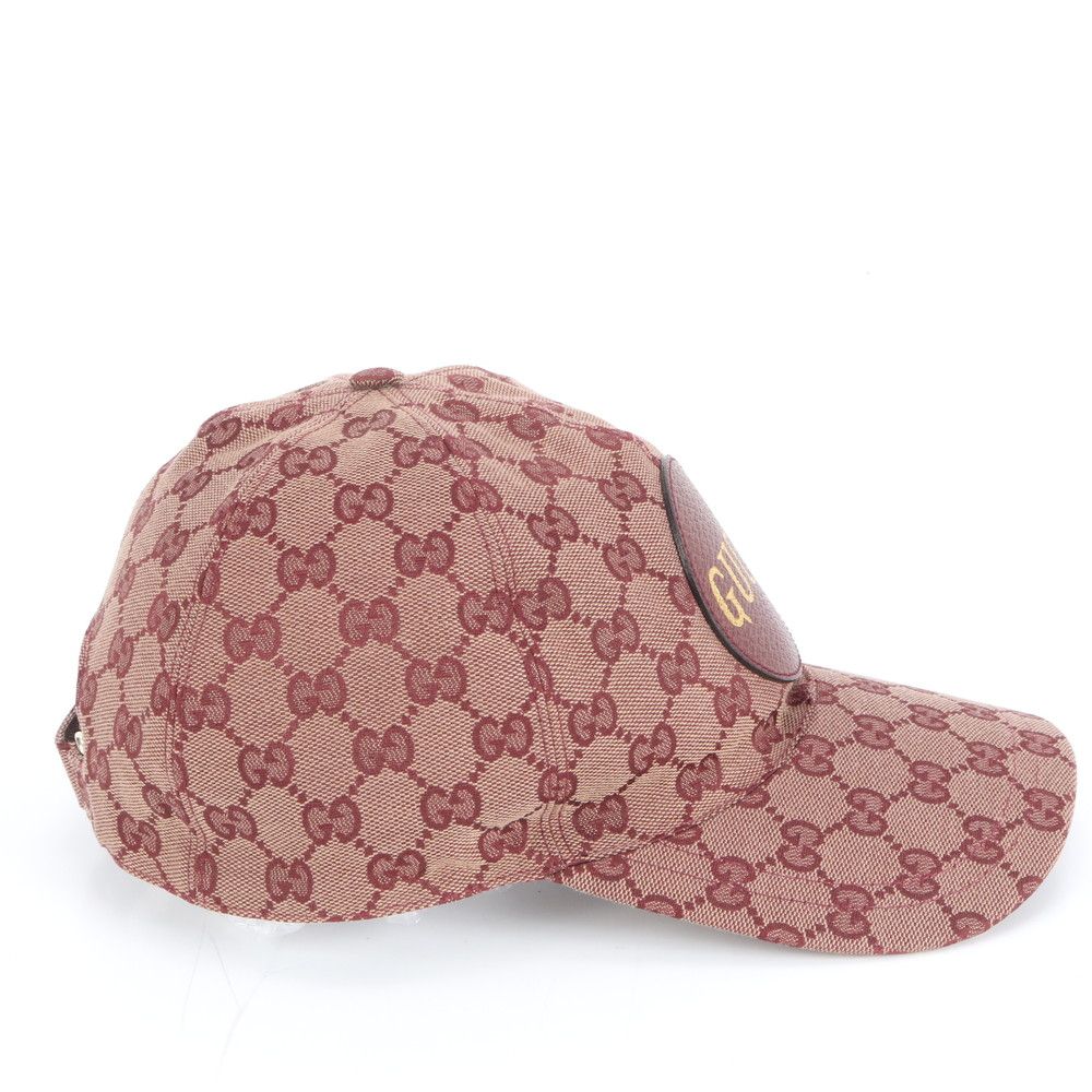 極美品 グッチ GG キャンバス ロゴ ベースボール キャップ 帽子