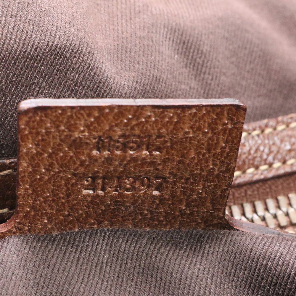 美品 グッチ GG キャンバス 115517 レザー トート バッグ ショルダー