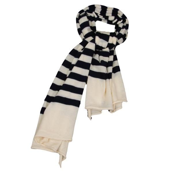 コムコム コムデギャルソンCOMME des GARCONS ボーダーニットマフラー