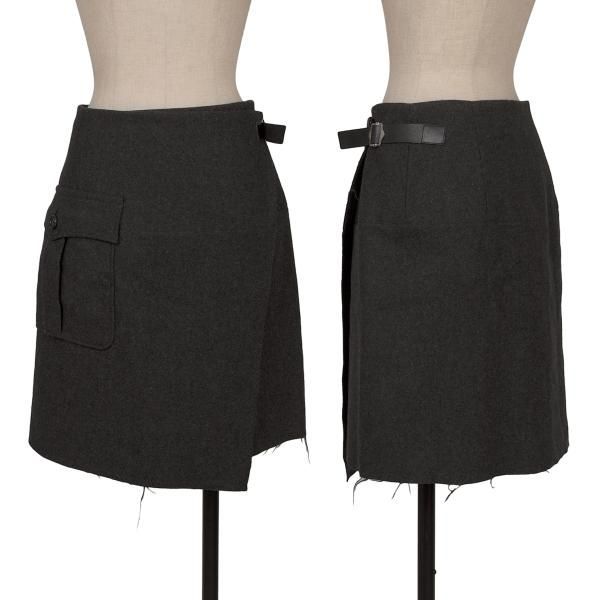 トリココムデギャルソンCOMME des GARCONSデザイン巻きスカート M