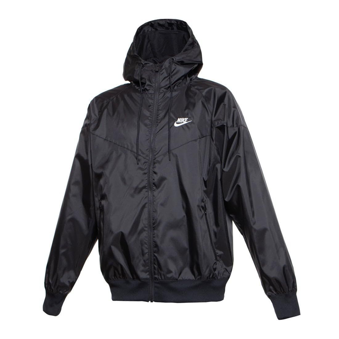 ナイキ NSW HE WR スポーツウェア ウィンドランナー ブレーカー フルジップアップ ジャケット ジム フィットネス トレーニング DA 0002 010 ブラック ホワイト 春 秋 冬 正規 M