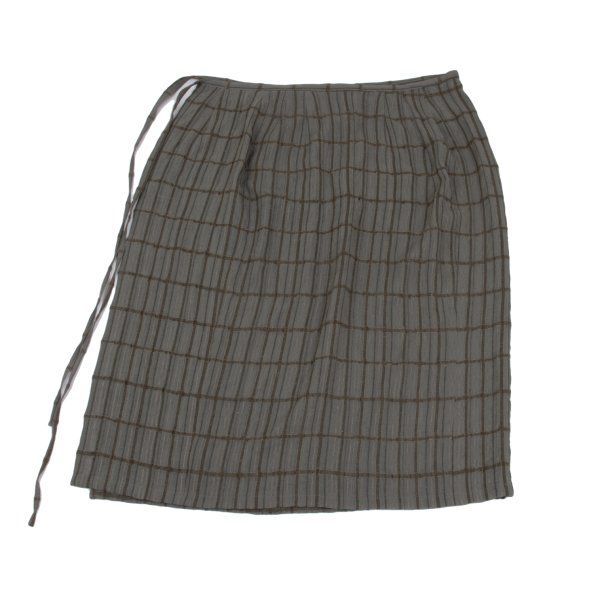 ヨーガンレールJURGEN LEHL シルクウールチェック織りシアーラップ