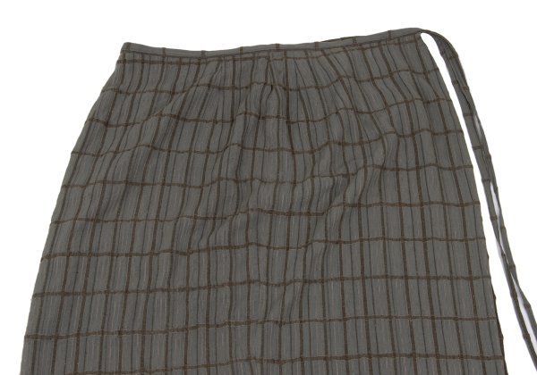 ヨーガンレールJURGEN LEHL シルクウールチェック織りシアーラップ