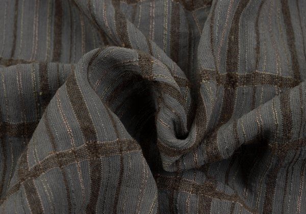 ヨーガンレールJURGEN LEHL シルクウールチェック織りシアーラップ