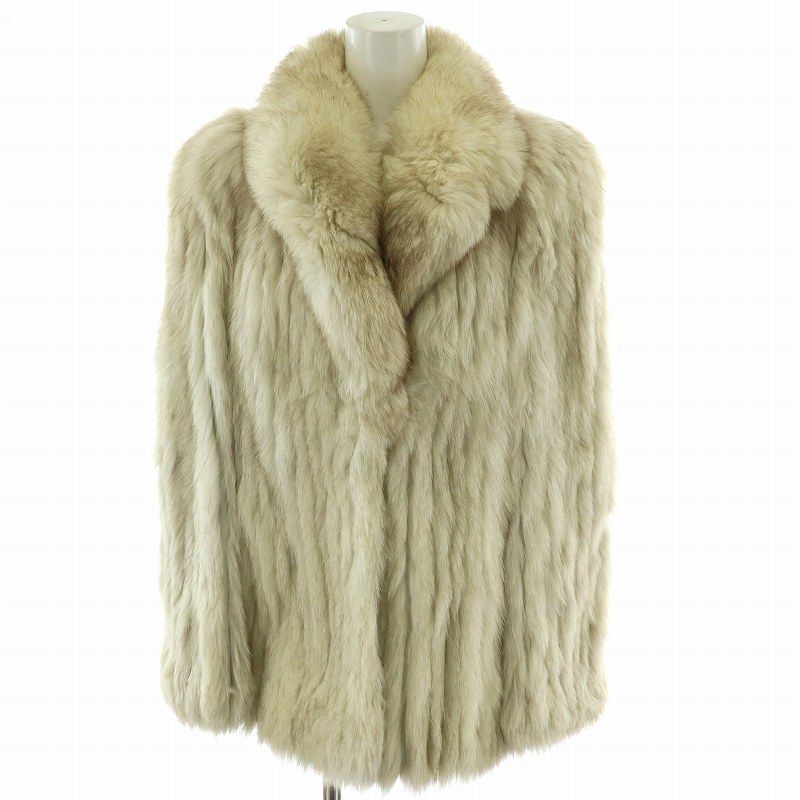 サガフォックス SAGA FOX 銀サガ ファーコート ミドル ハーフ ロング