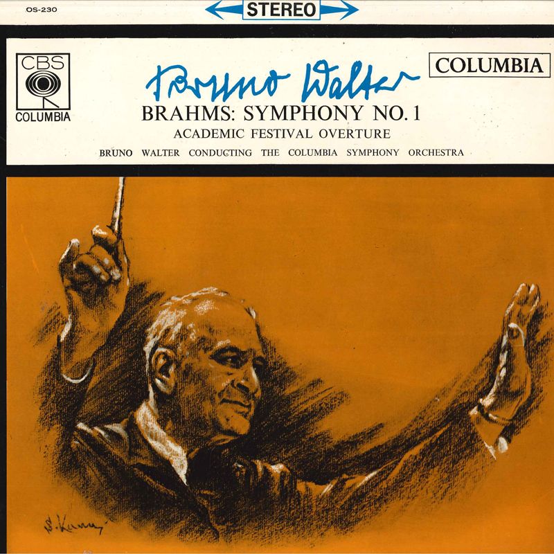 LP ブルーノ・ワルター/コロムビア ブラームス 交響曲第1番ハ短調作品