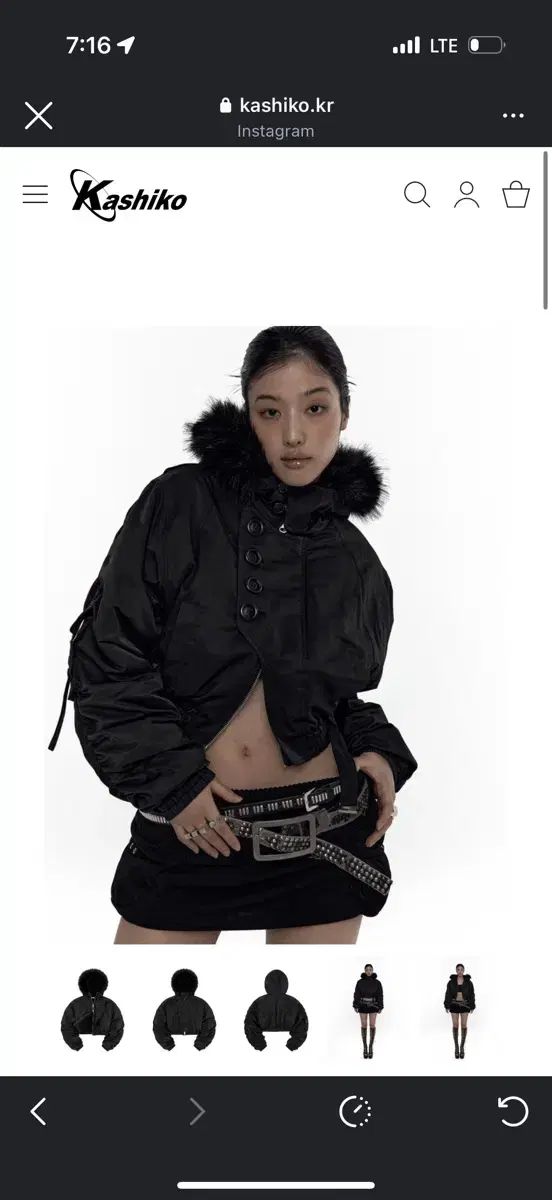 カシコ フーディー ブルゾン 25 fw 実際に着用 1回