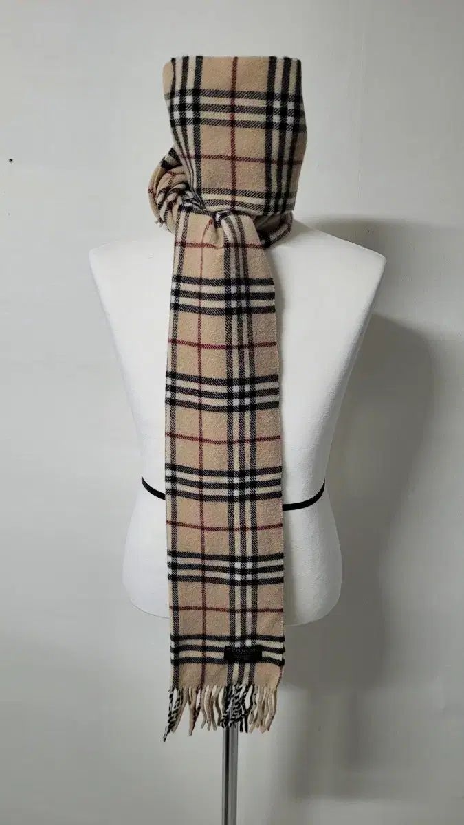 バーバリー 90 s ヴィンテージ ラムウール チェック マフラー