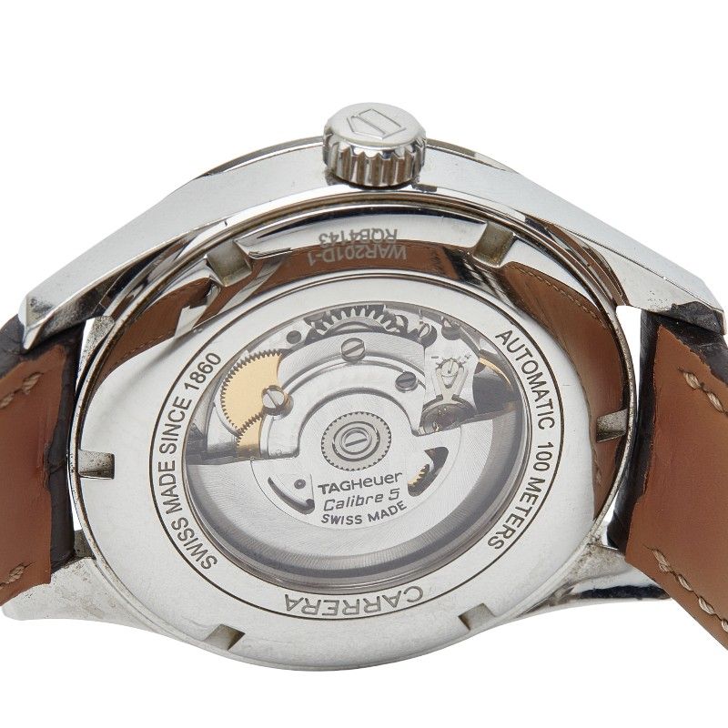 タグホイヤー カレラ キャリバー5 WAR201D-1 シルバー ブラウン