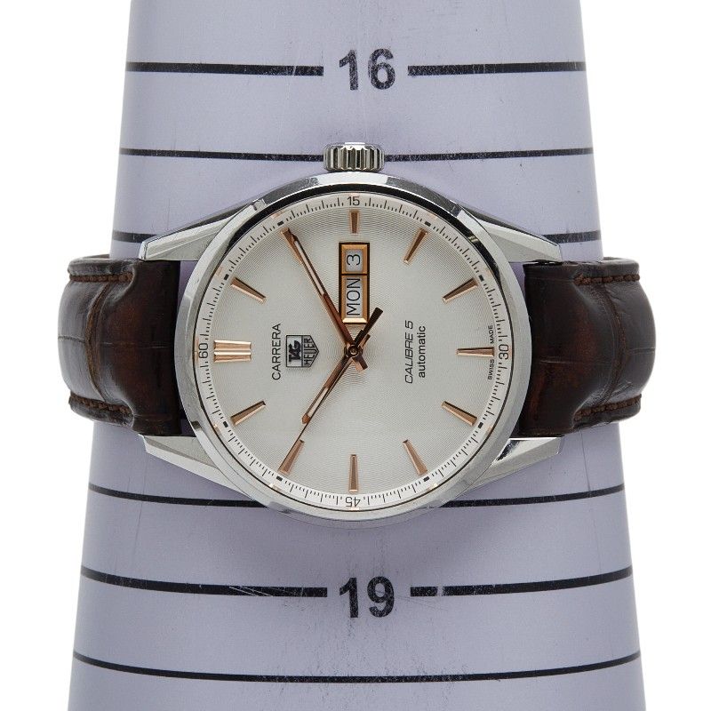 タグホイヤー カレラ キャリバー5 WAR201D-1 シルバー ブラウン