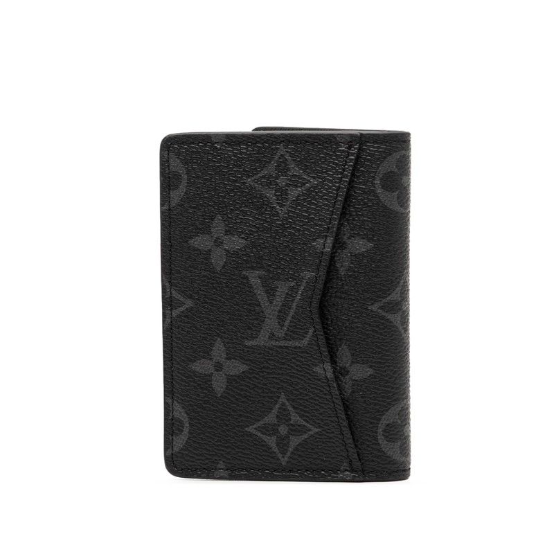 ルイ ヴィトン モノグラム エクリプス オーガナイザー ドゥ ポッシュ M 61696 ブラック PVC レザー メンズ LOUIS VUITTON 1 0243947