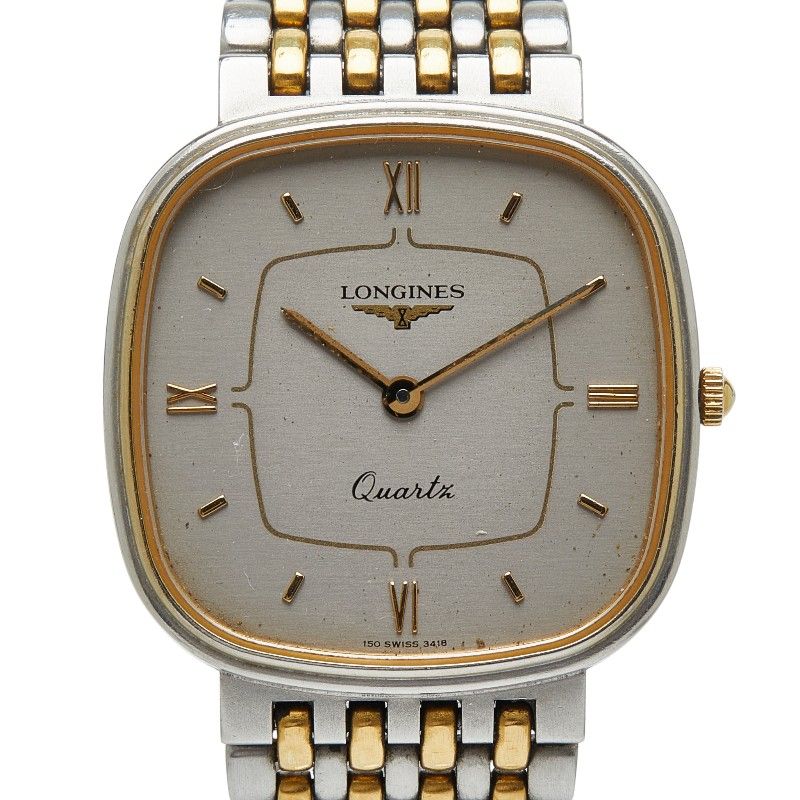 ロンジン シルバー ゴールド ステンレススチール メッキ レディース
