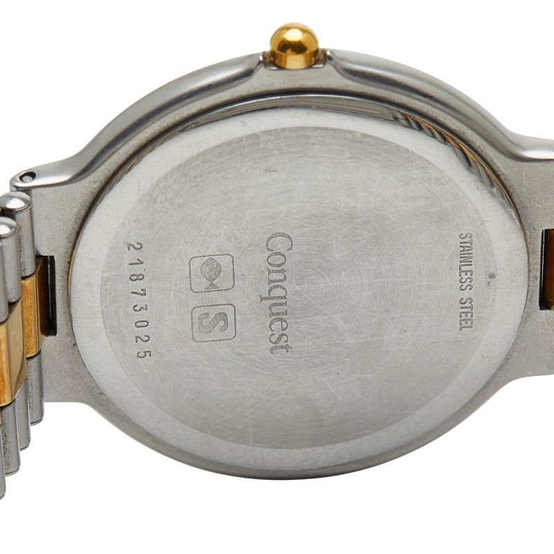 ロンジン コンクエスト シルバー ゴールド ステンレススチール メッキ