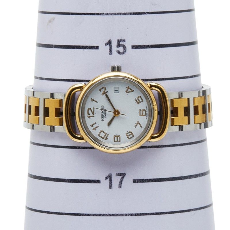  エルメス プルマン シルバー ゴールド ステンレススチール メッキ レディース HERMES 1 0245218 その他 時計