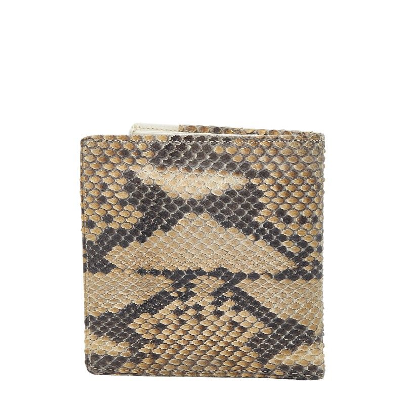 ヴェルサーチェ メデューサ ベージュ ホワイト パイソン レザー レディース VERSACE 1 0245220