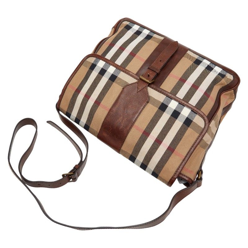 バーバリー ノバチェック メッセンジャーバッグ ショルダーバッグ