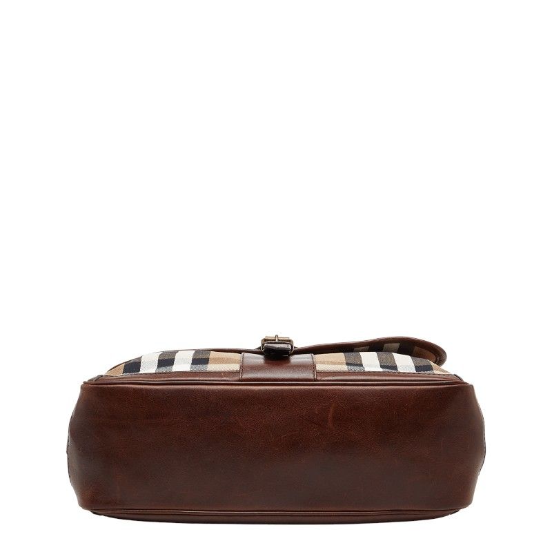 ✨美品✨バーバリー ノバチェック メッセンジャーバック レザー ブラウン バーバリー ノバチェック メッセンジャーバッグ ショルダーバッグ