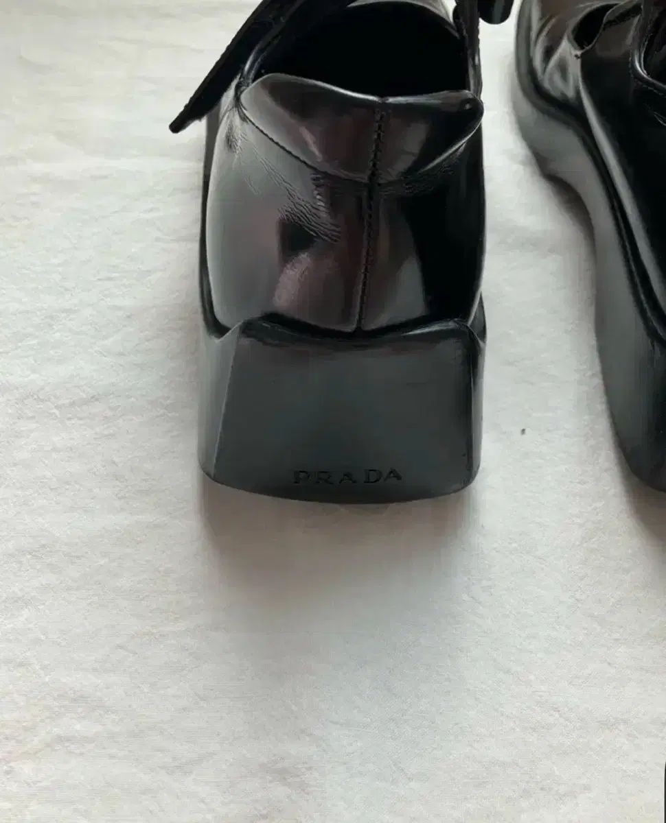  プラダ ヴィンテージ メリージェーン フラット シューズ ブラック 235 フラットシューズ バレエシューズ パンプス