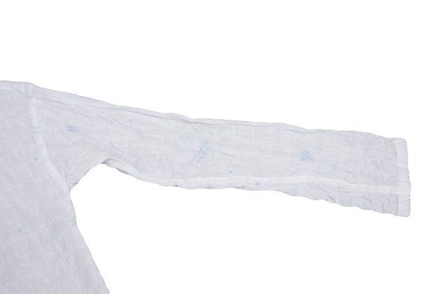 マドモアゼルノンノンMademoiselle NON NON ロゴ刺繍ノーカラー