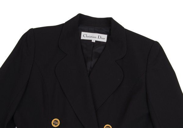 クリスチャンディオールChristian Dior メタルロゴボタンラウンド