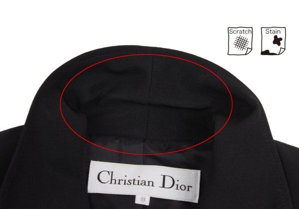クリスチャンディオールChristian Dior メタルロゴボタンラウンド