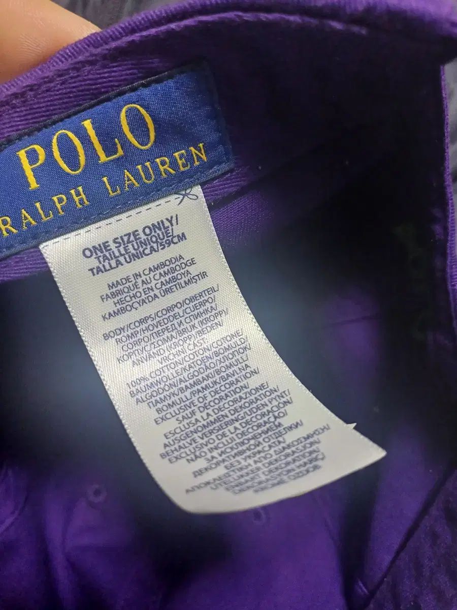 ポロ ベースボールキャップ PURPLE パープル