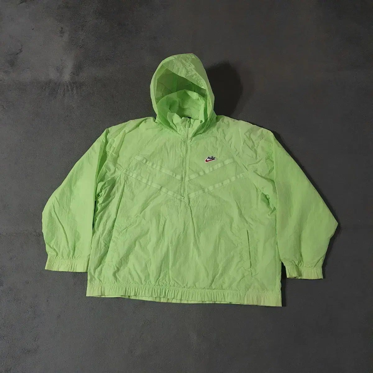 ナイキ WHO アノラック ウィンドブレーカー XXL 110 ネオングリーン