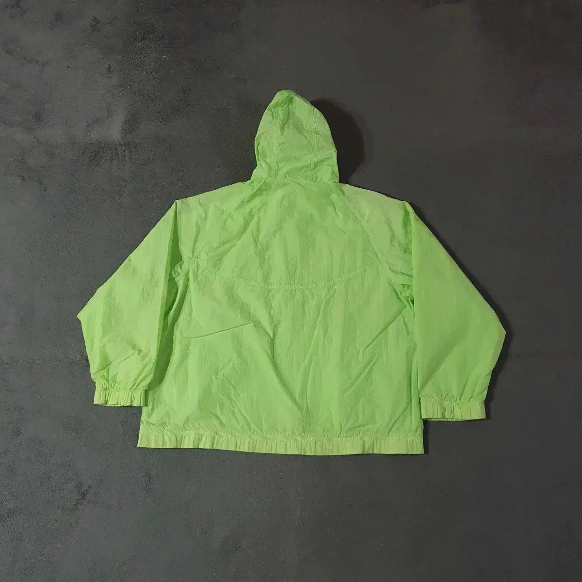 ナイキ WHO アノラック ウィンドブレーカー XXL 110 ネオングリーン