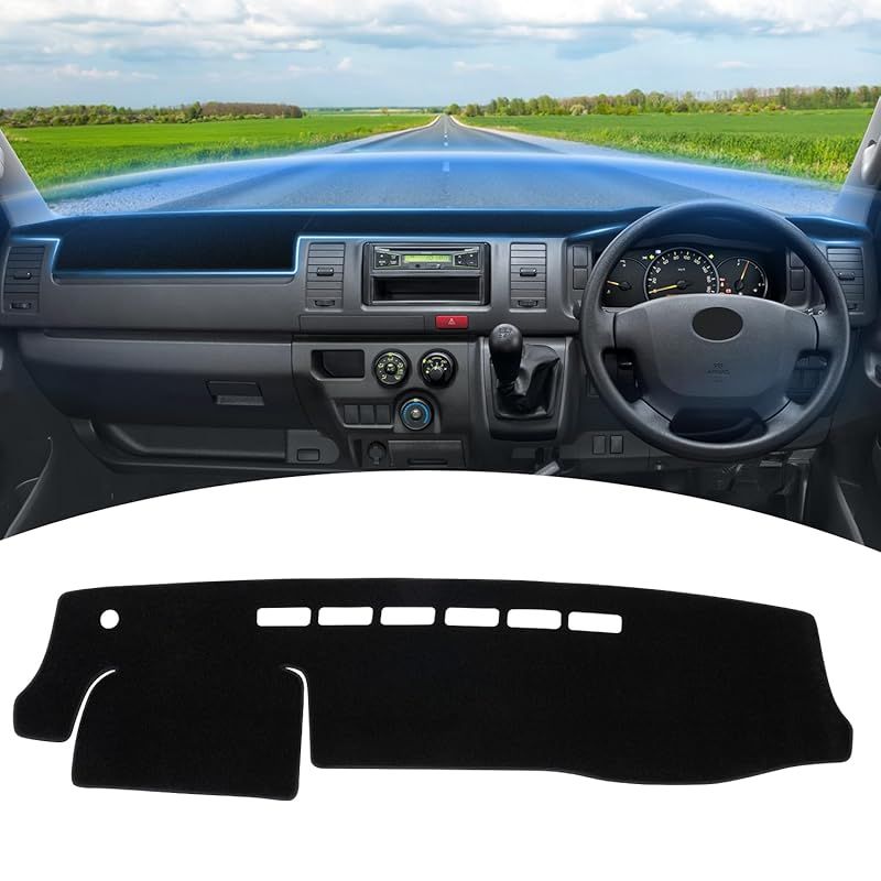GIMUYA トヨタ ハイエース 200系 ダッシュボードマット 標準ボディー専用 1型 2型 3型 4型 5型 6型 7型 8型 TRH KDH 平成16年8月～ ダッシュマット 車内 アクセサリー 内装 カスタムパーツ インテリア 