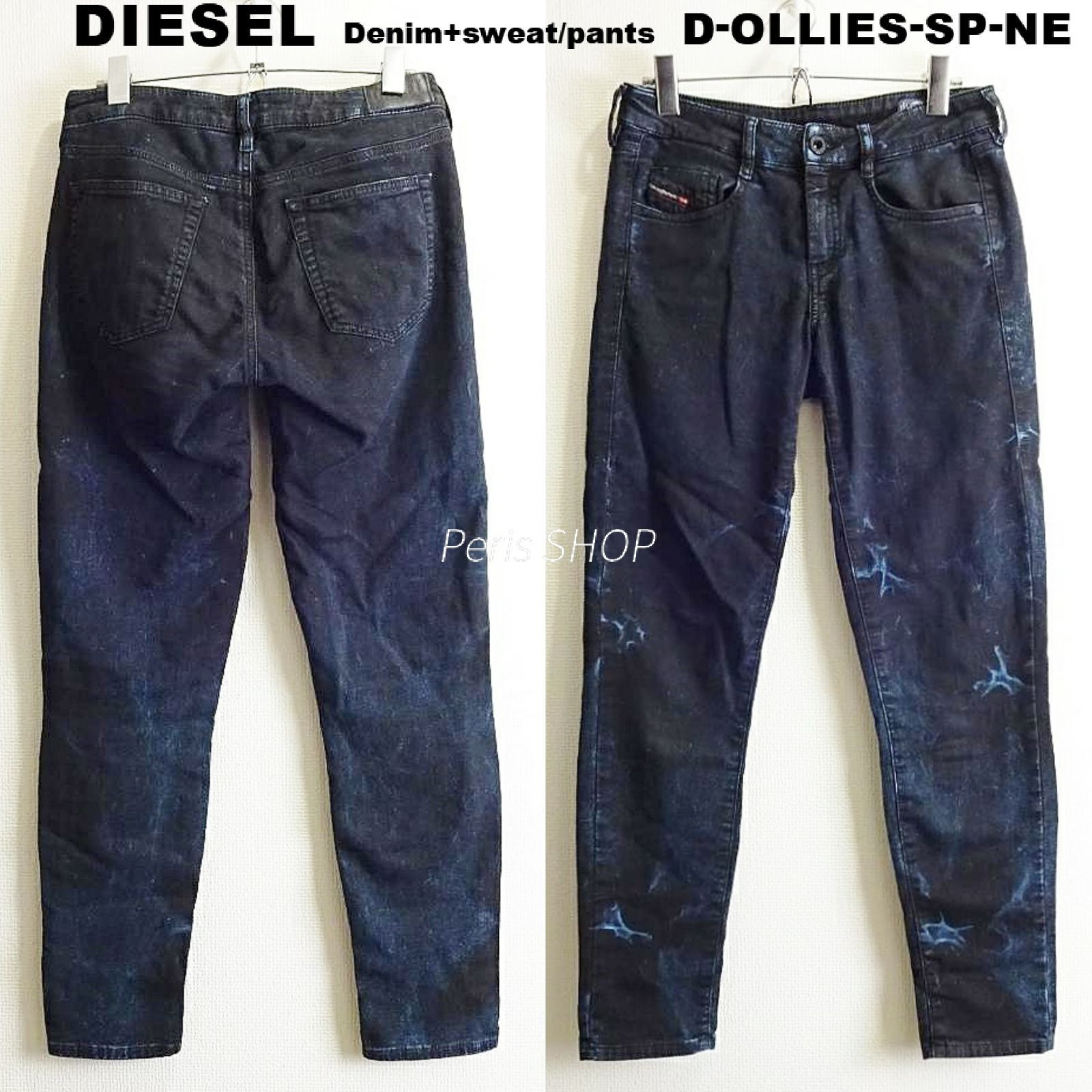 DIESEL ディーゼル ジョグジーンズ D-OLLIES-SP-NE W72cm スキニー 強
