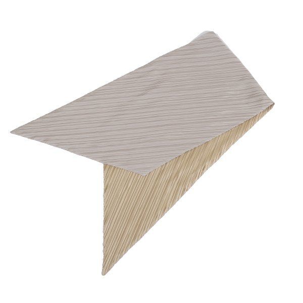 【新品未使用】PLEATS PLEASE ストール変形バイカラー プリーツプリーズPLEATS PLEASE バイカラープリーツストール ゴールド