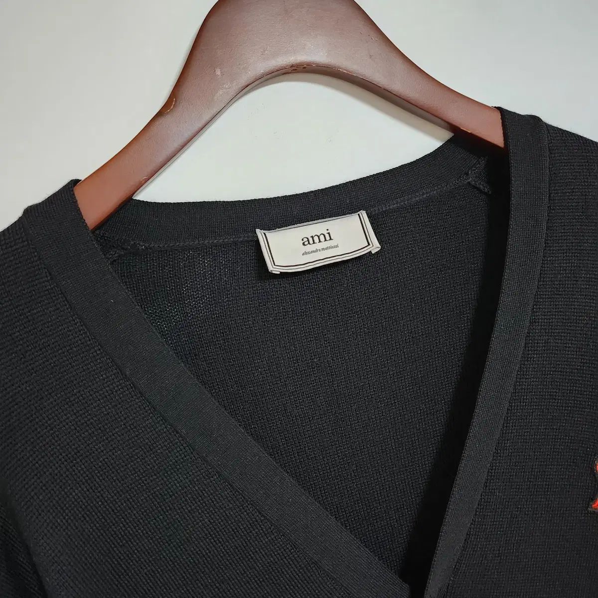 XL アミ ブラック スモール ハート刺繍 カーディガン A19K305 - メルカリ