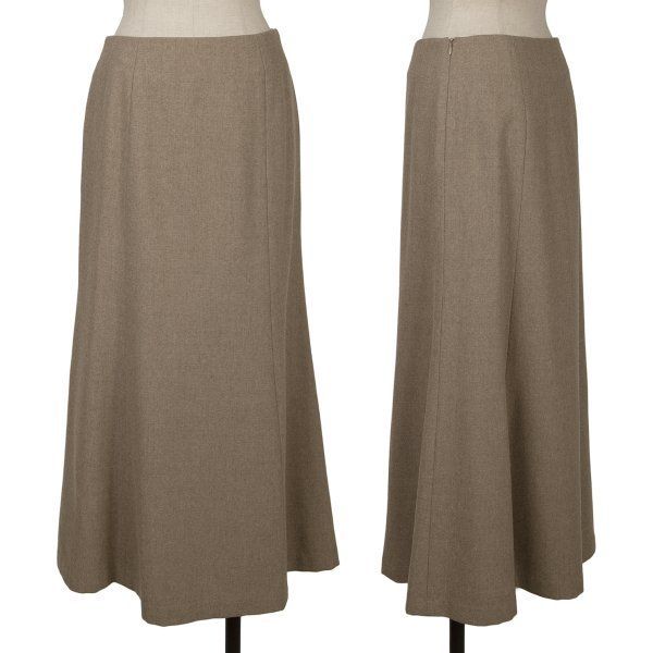 マーガレットハウエルMARGARET HOWELL ウールフレアスカート ベージュ2