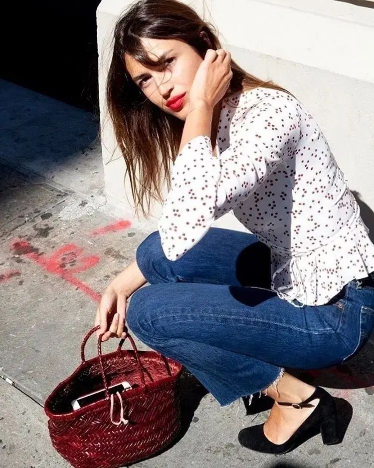 LAWOO WHO s ラブブラウス 白 FR