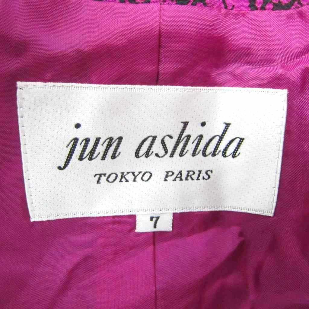 ジュンアシダ jun ashida ワンピース 七分袖 リボンタイ シルク 7