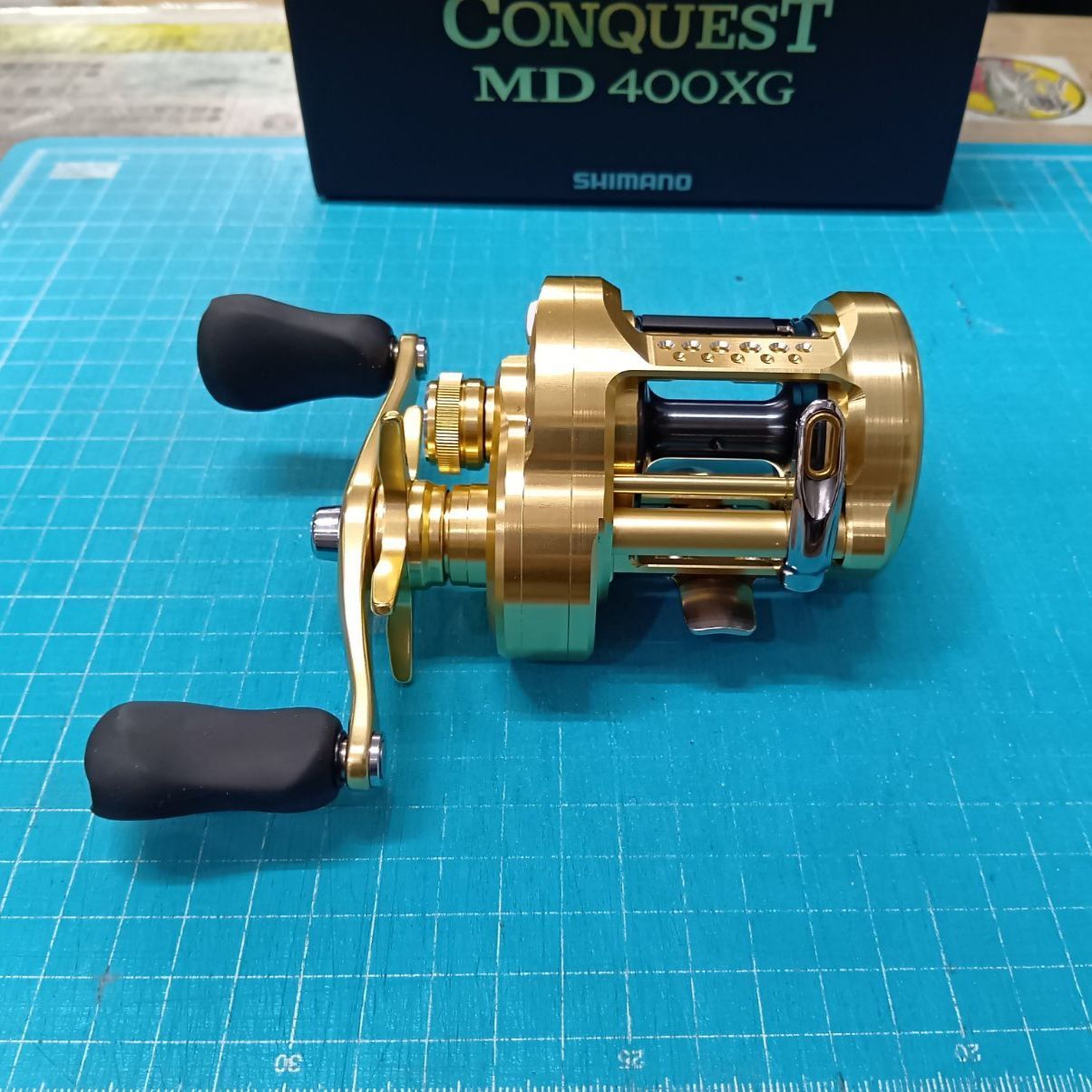 併売 シマノ 23カルカッタコンクエスト MD 400 XG | 巻き感スムーズ