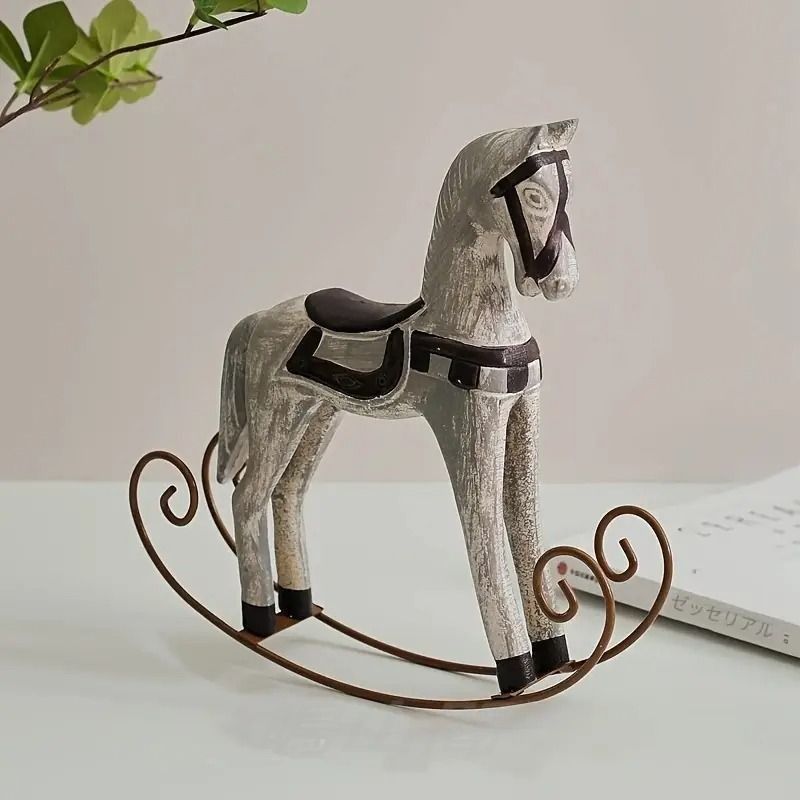希少！【アンティーク】外国製✨木馬のオブジェ(置物) 希少！【アンティーク】外国製✨木馬のオブジェ(置物) - メルカリ
