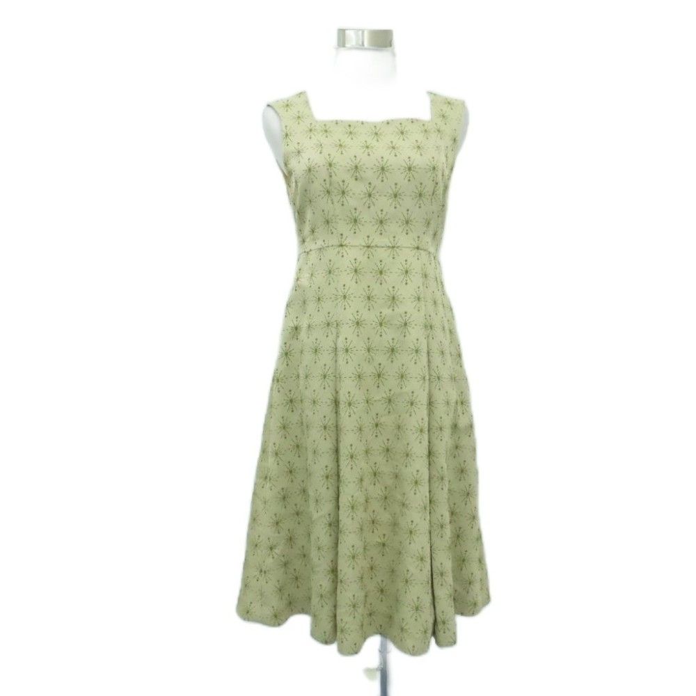 シビラ SYBILLA フレアワンピース ひざ丈 M スクエアネック