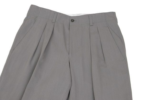 メンズ ヒューゴボスHUGO BOSS ウールレーヨンツータックパンツ