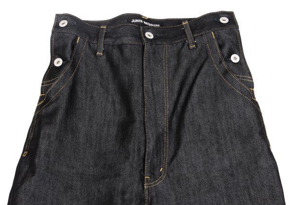 ジュンヤワタナベJUNYA WATANABE ロールアップサルエルデニム 紺XS