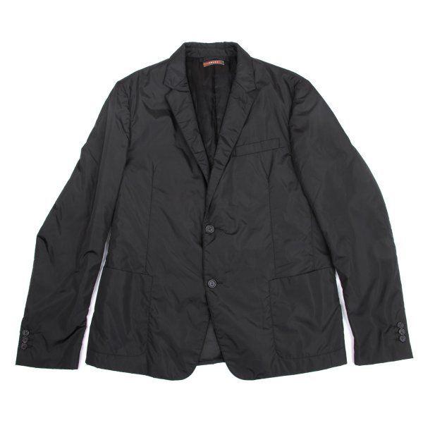 プラダスポーツPRADA SPORT 中綿ナイロンテーラードジャケット 黒54
