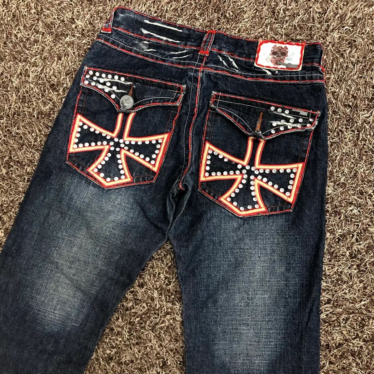 32 ラグーナビーチ スティッチ キュービック ブーツカット デニム パンツ