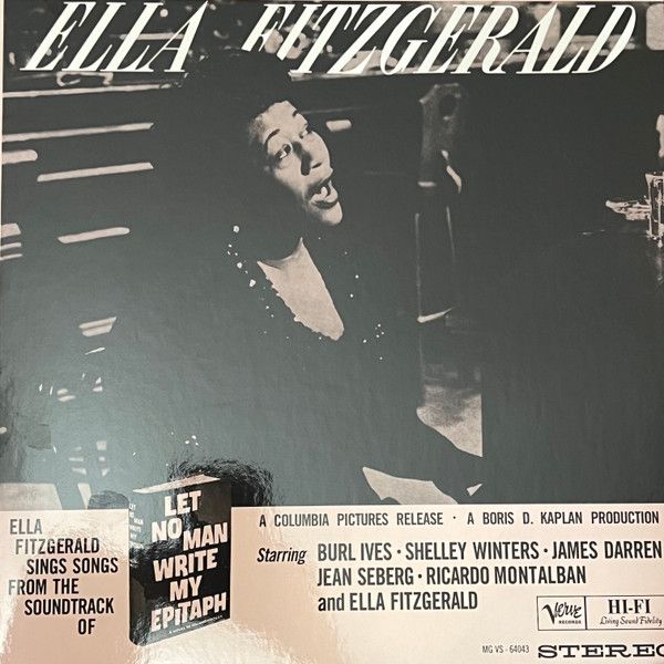 米LP Ella Fitzgerald Sings Songs From Let No Man Write M Verve Records |00400