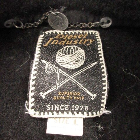 ディーゼル DIESEL チェスターコート ロング ダブル ウール 縮絨 ワン